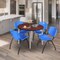 Regency Kahlo Round Table & Chair Sets, 36 W, 36 L, 29 H, Wood, Metal, Plastic Top, Cherry TPL36RNDCHCM47BE - alternate 1